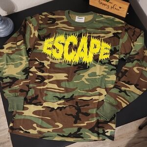 Insomniac x Escape Camouflage Long Sleeve Tee